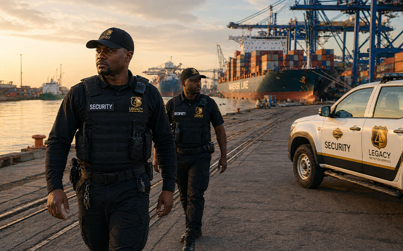 Legacy Protection Services maritime security team protecting vessels and cargo at sea
