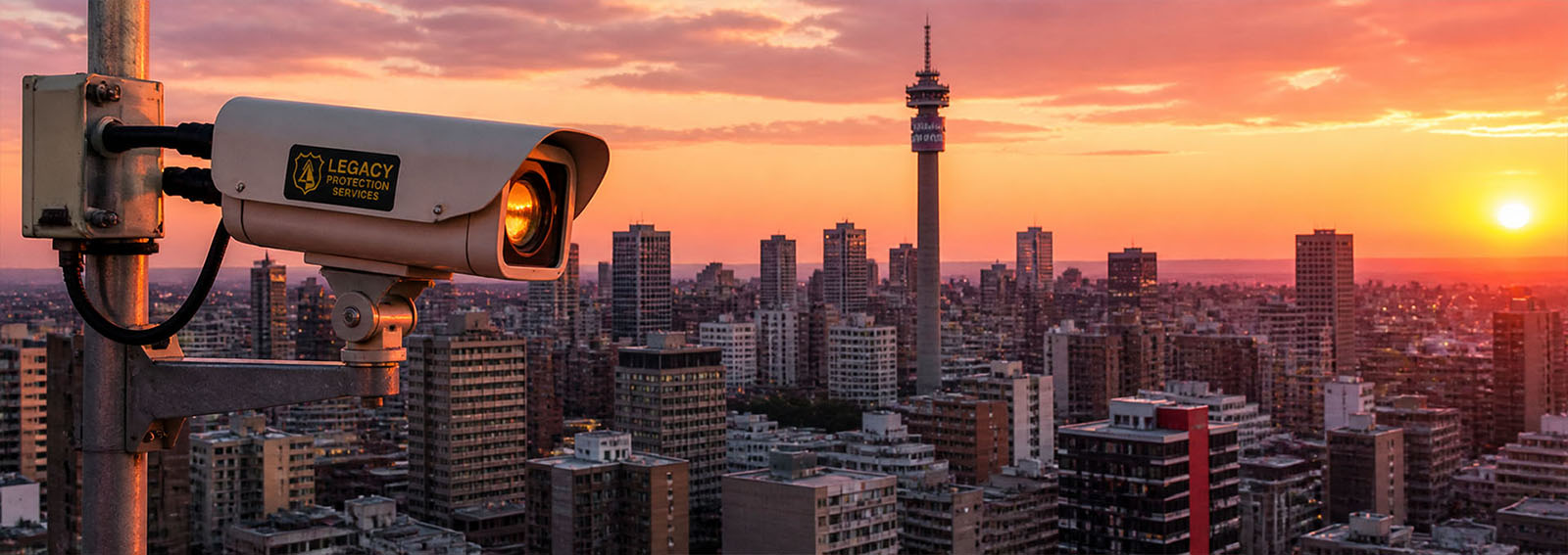Legacy Protection Services 24/7 surveillance monitoring control room with trained personnel managing real-time security feeds