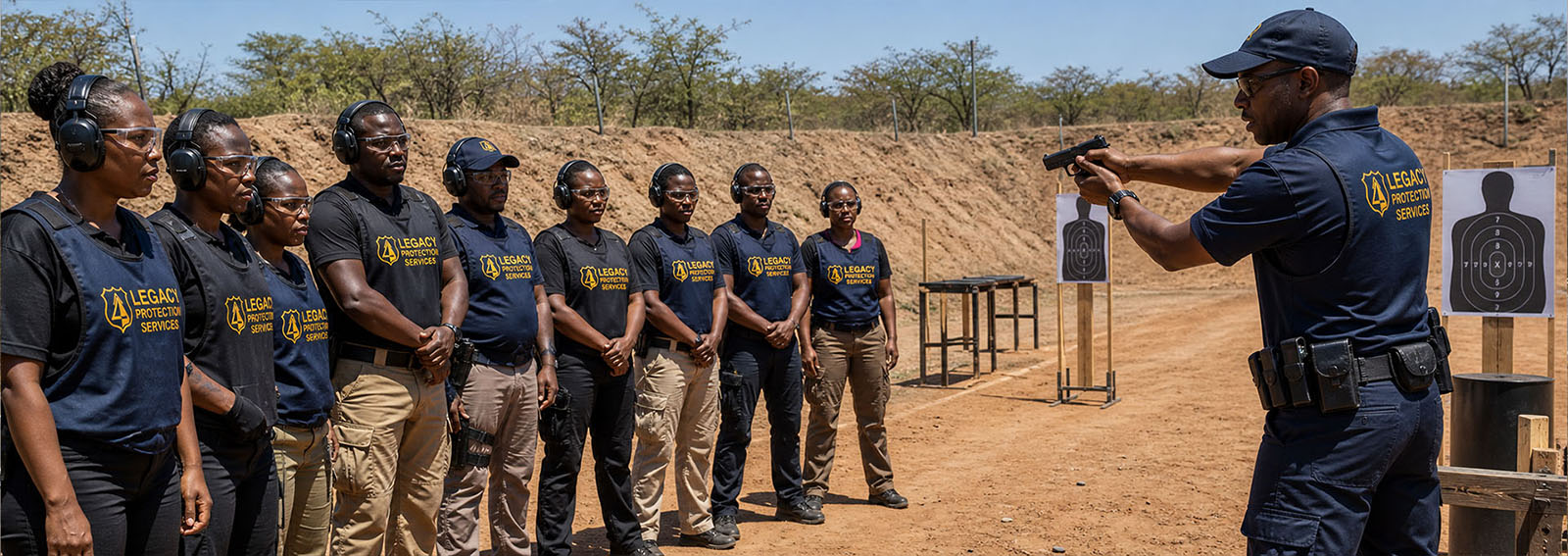 Legacy Protection Services professional training facility with Special Forces instructors providing tactical and firearm competency certification